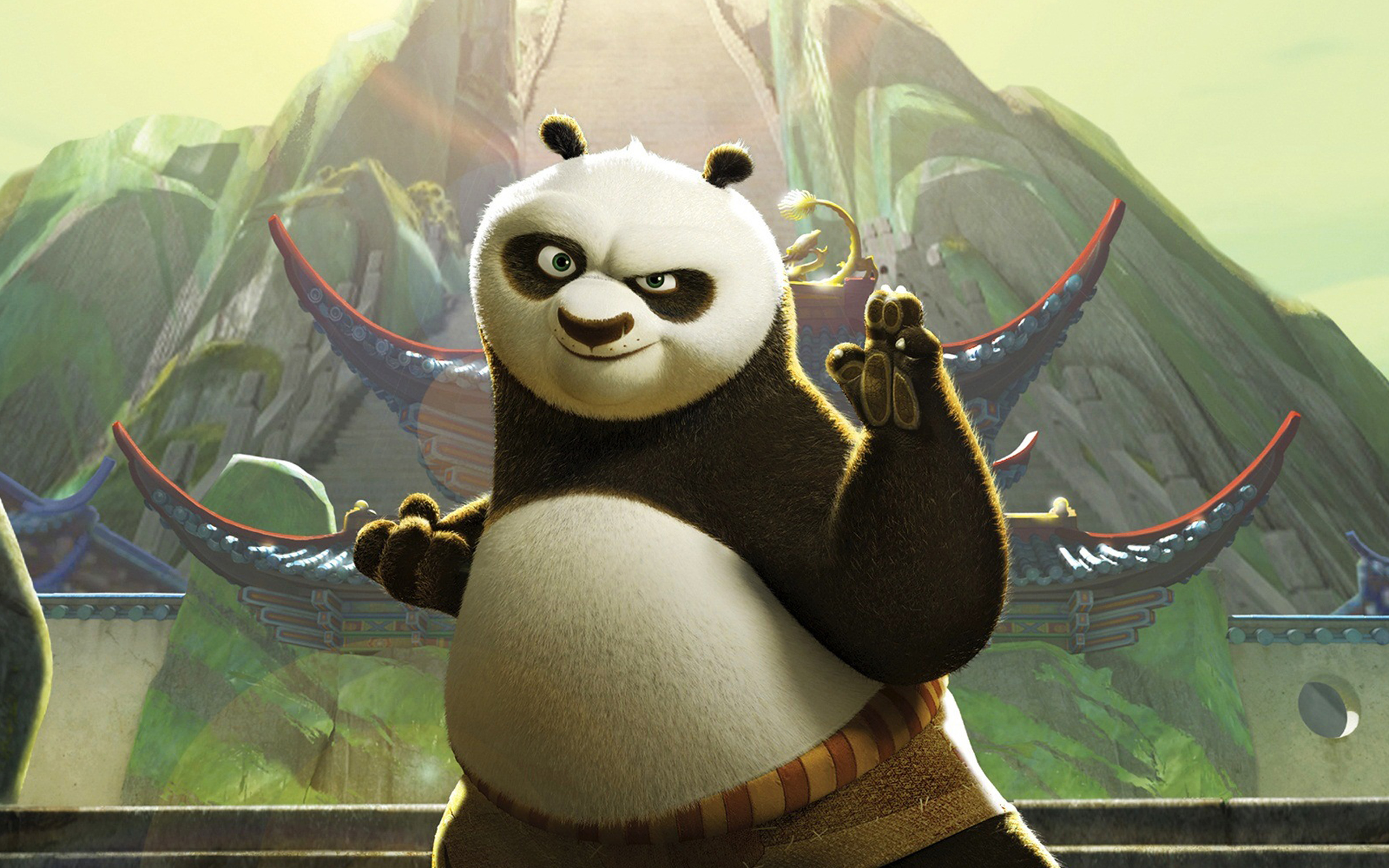 wallpaper for desktop, laptop. kungfu panda dreamworks animation art cute