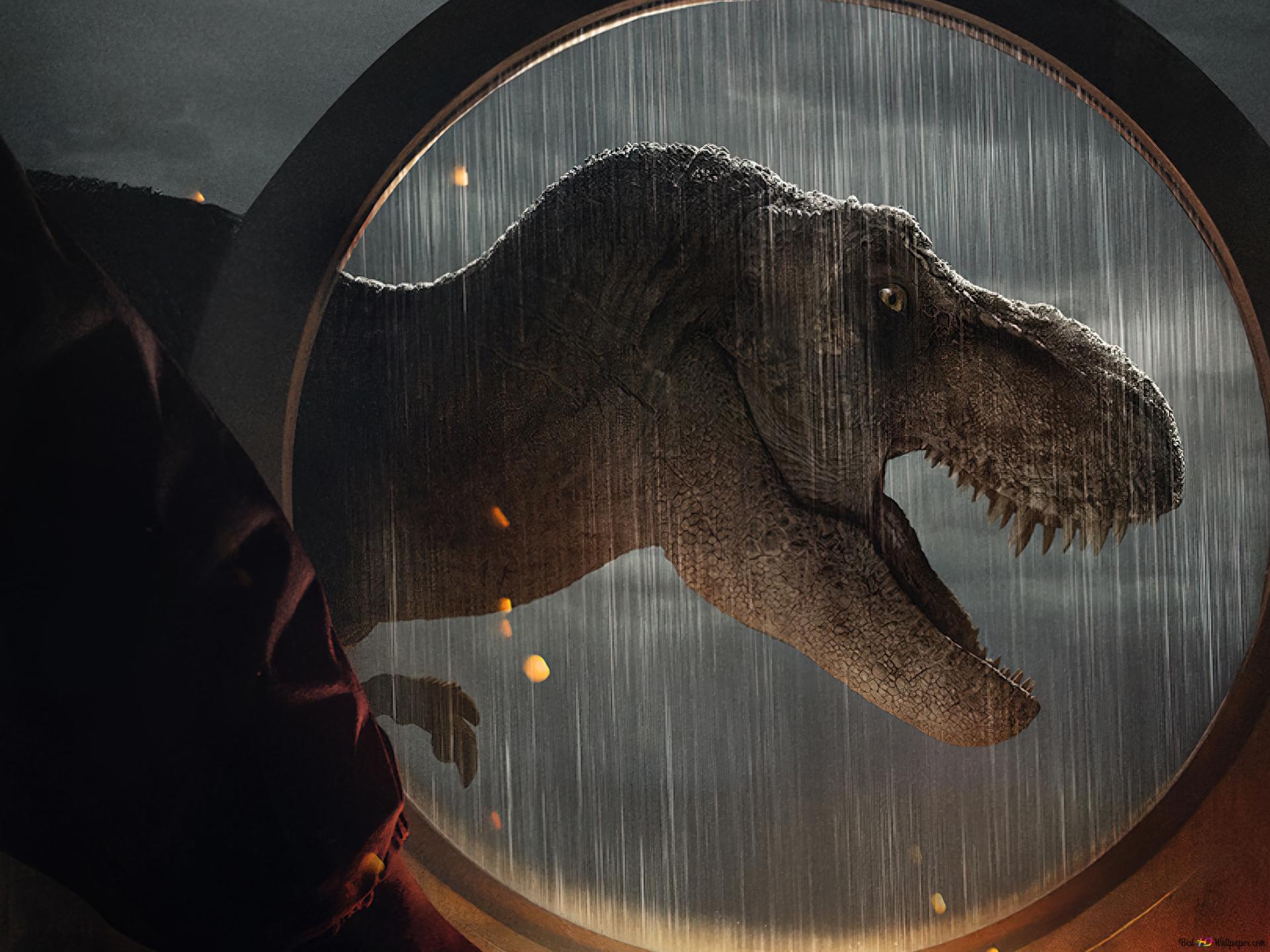 Jurassic World Dominion T Rex Poster 4K Wallpaper Download