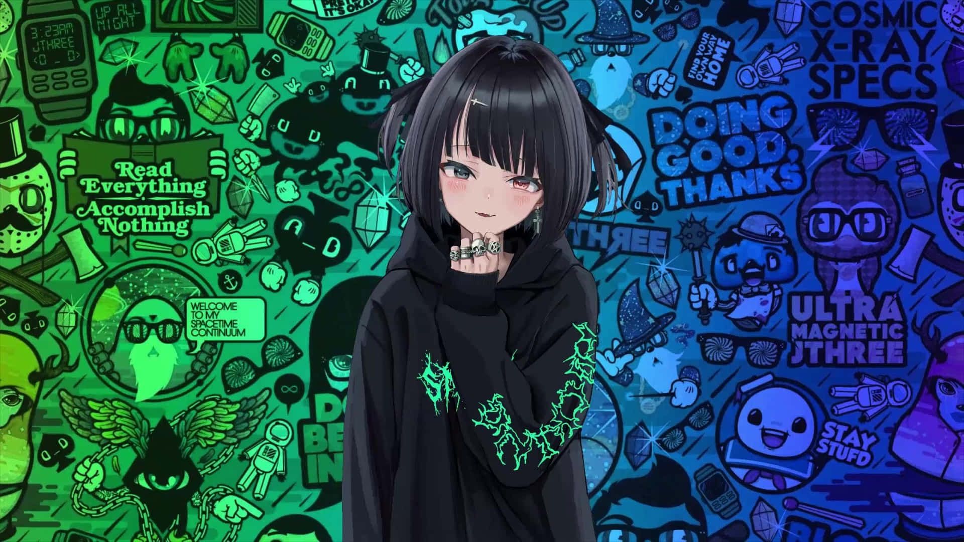 Emo Anime Girl Wallpaper, HD Emo Anime Girl Background on WallpaperBat