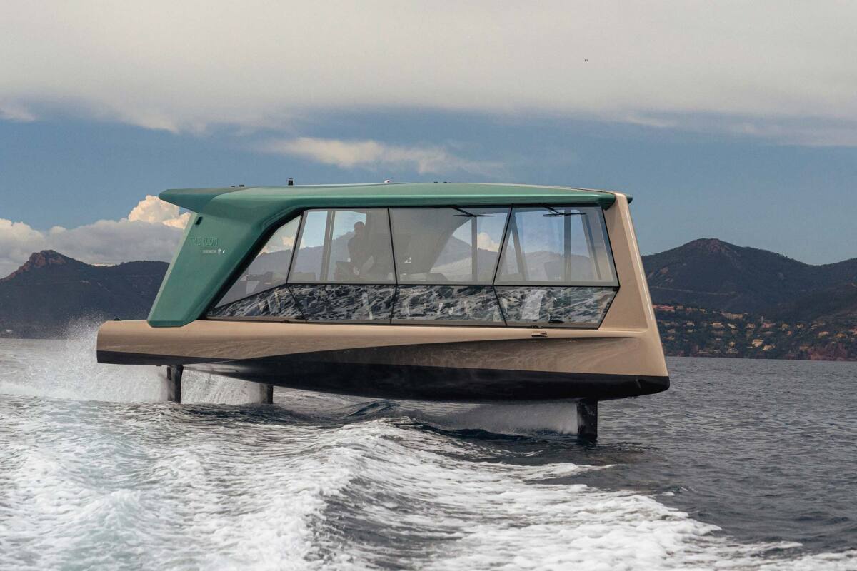 BMW's panoramic electric hydrofoil soars above the waters of Cannes