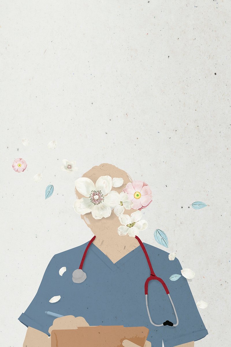 Doctor Nurse Flowers Image Wallpaper