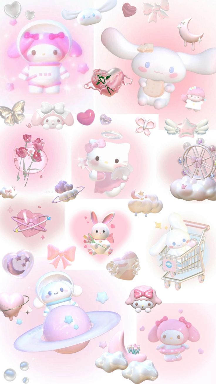 sanrio #pastel #hellokitty #wallpaper #cute