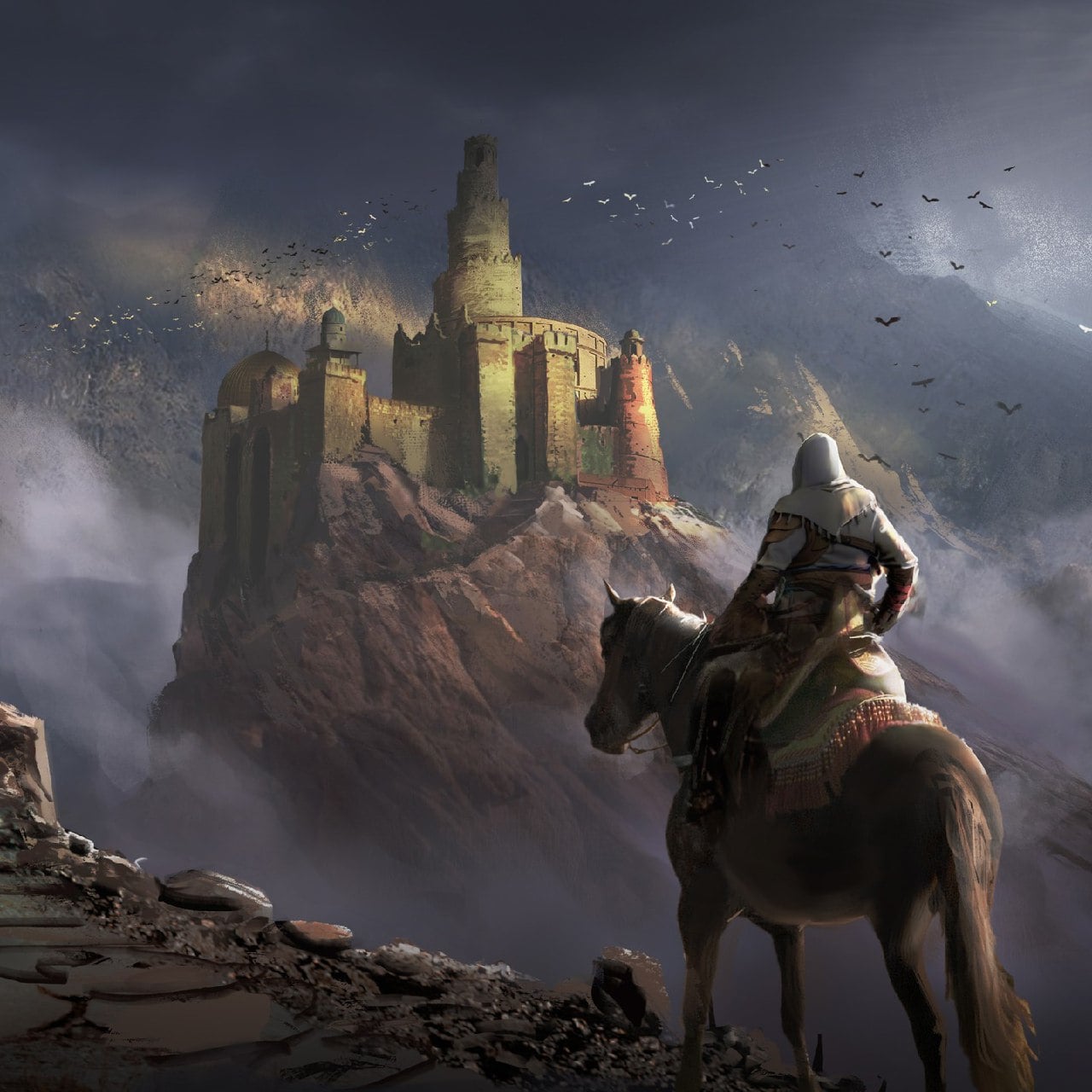 Alamut Castle! Assassin's Creed Mirage official art of Alamut of Persia!
