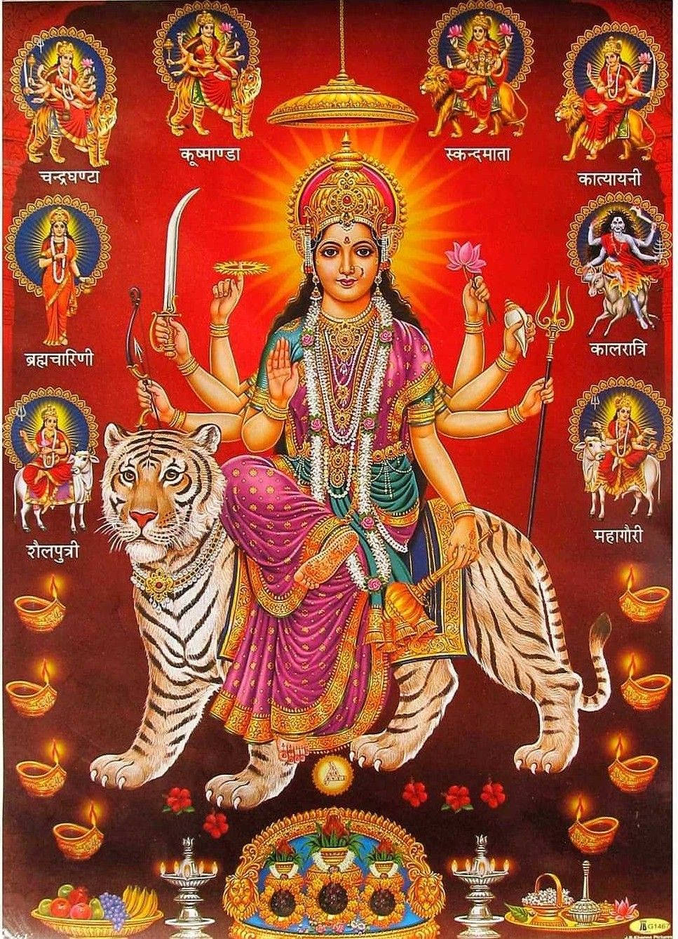 Download Nav Durga Poster Wallpaper