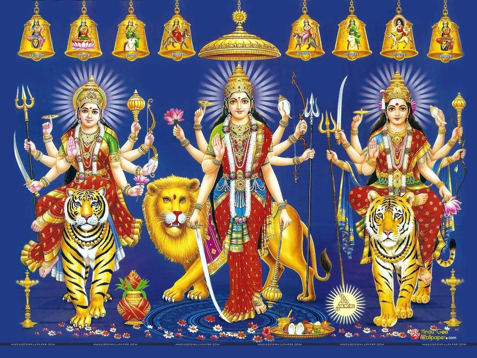 Goddess Nav Durga Transparent Image