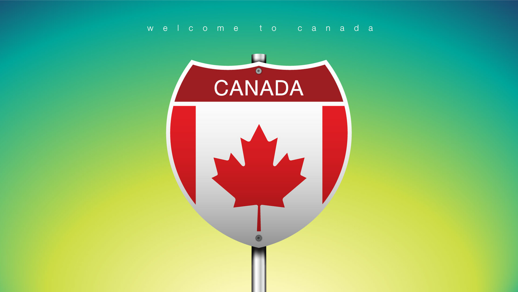 19 ICON The City Label & Map of CANADA In American Signs Style