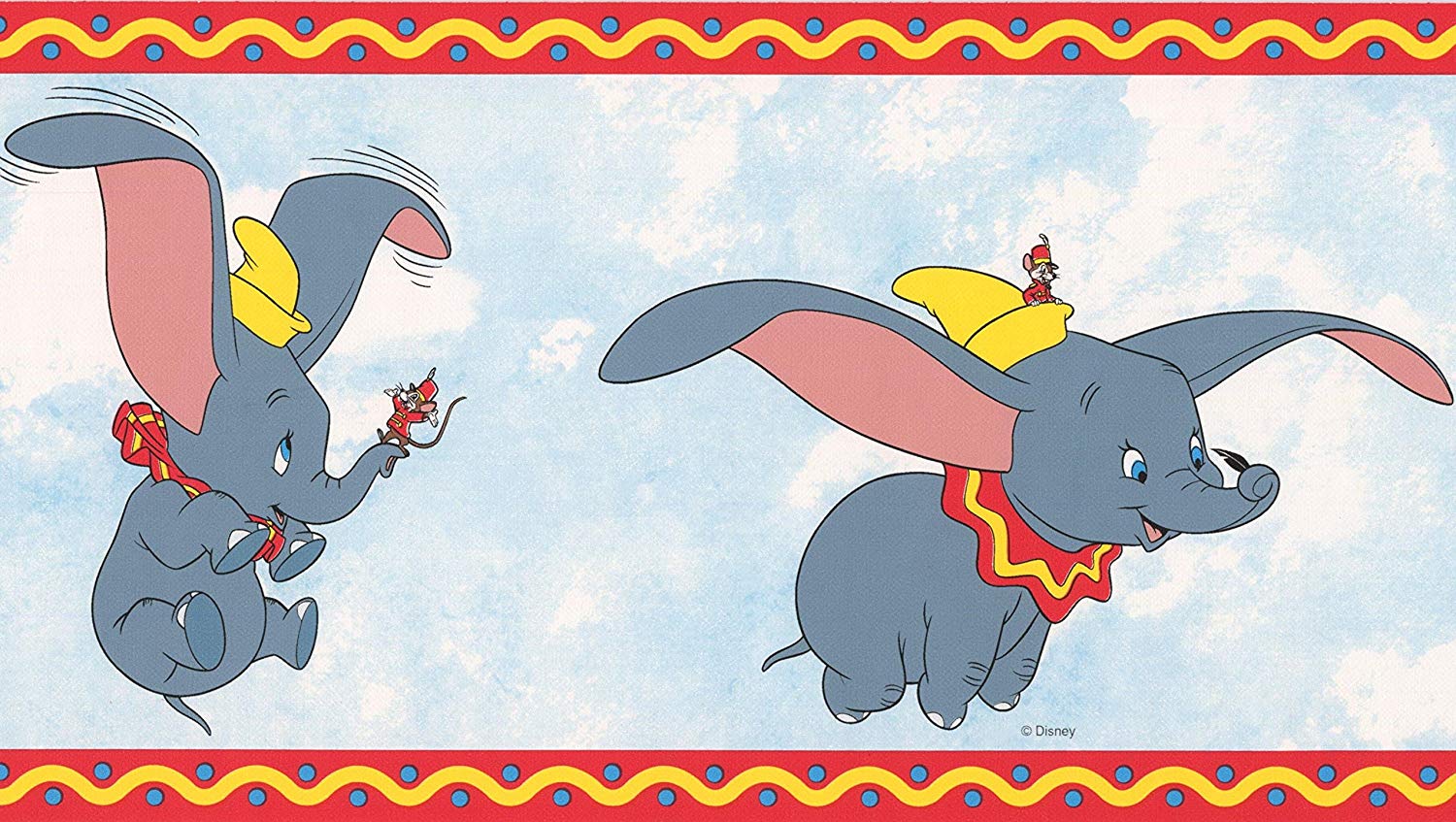 Dumbo The Elephant Disney Cartoon Wallpaper Border Wallpaper Border Wallpaper & Background Download