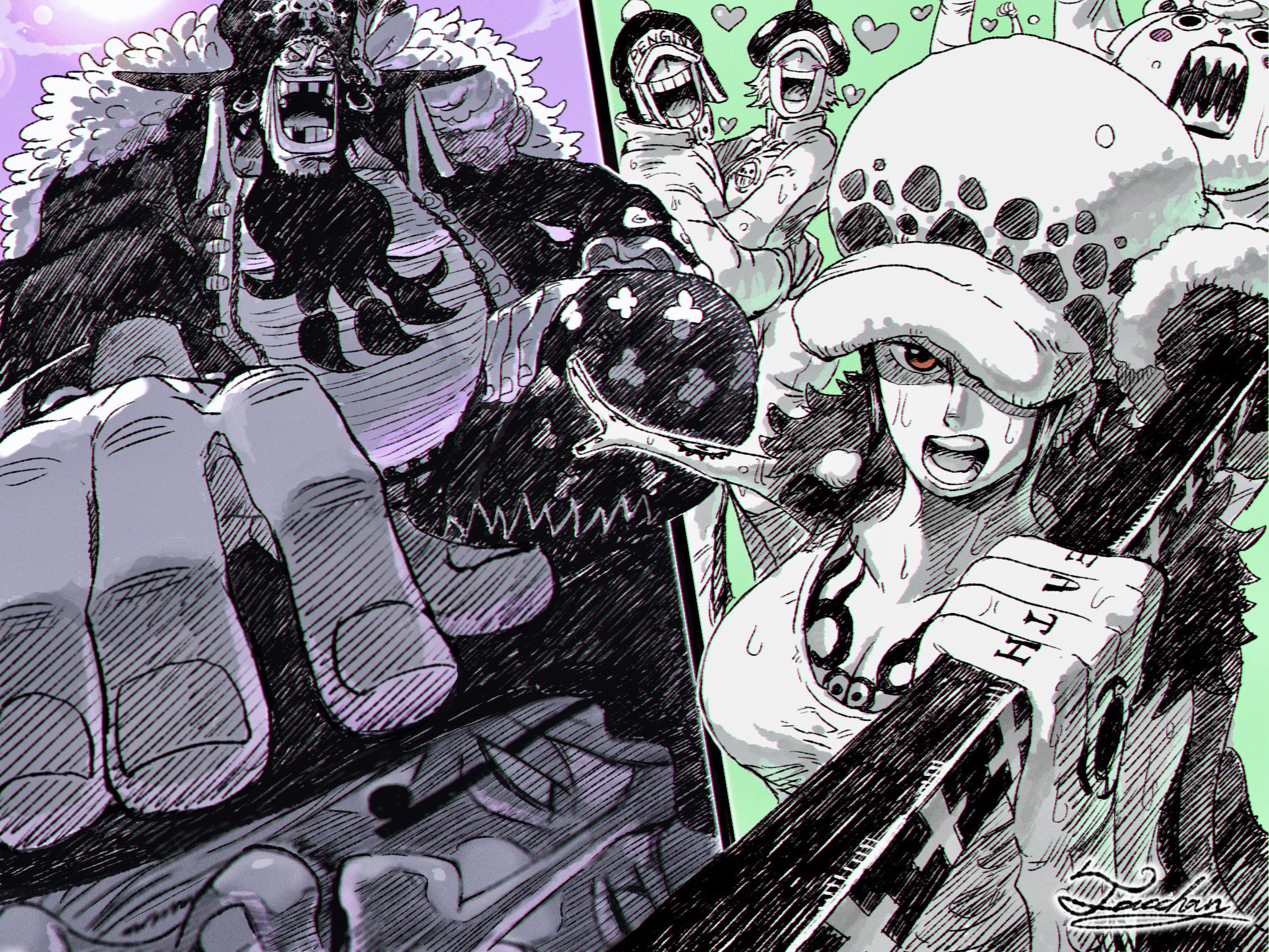 Download Marshall D. Teach Trafalgar Law Anime One Piece HD Wallpaper