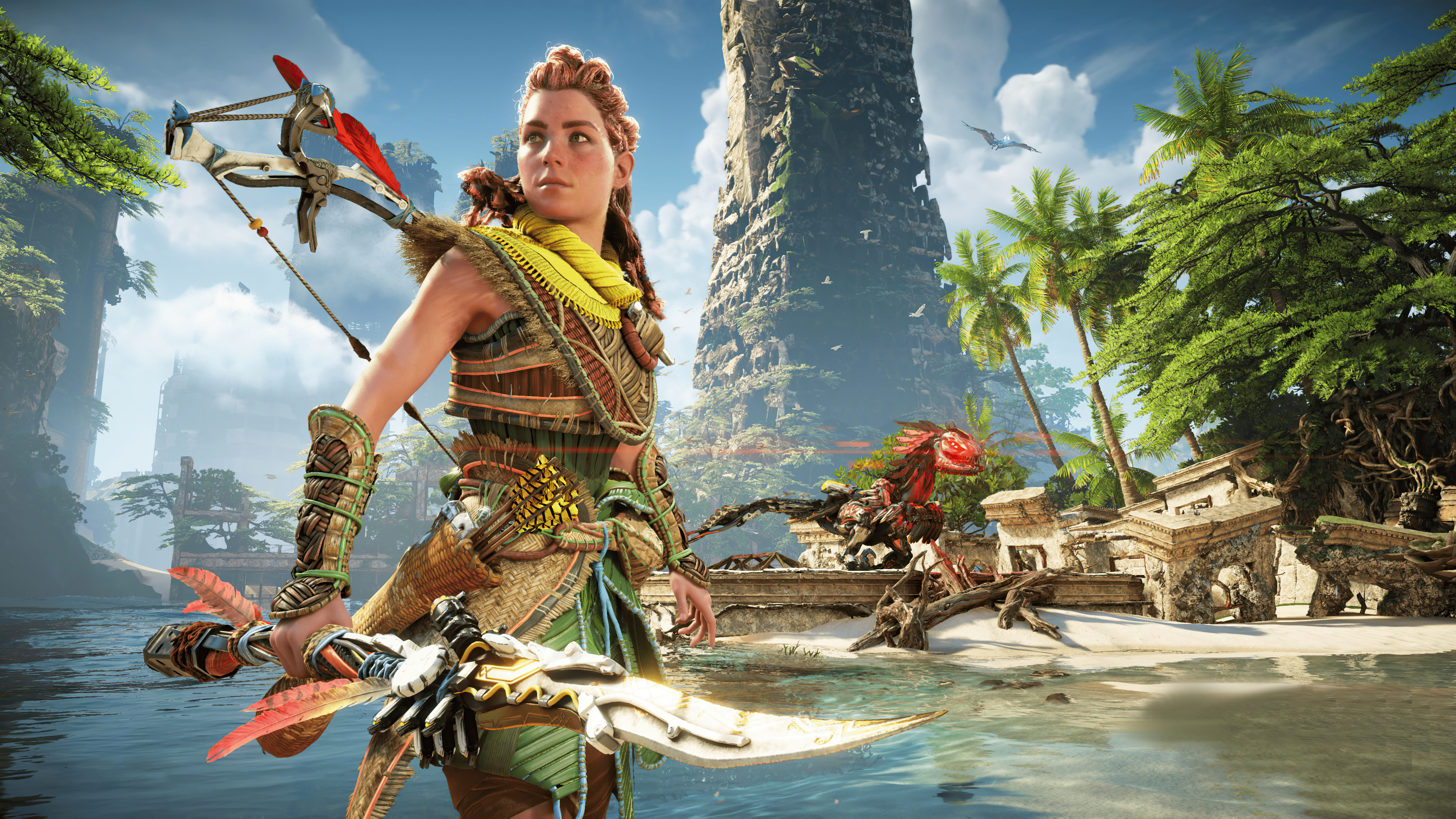 Aloy in Horizon Forbidden West Wallpaper 5K