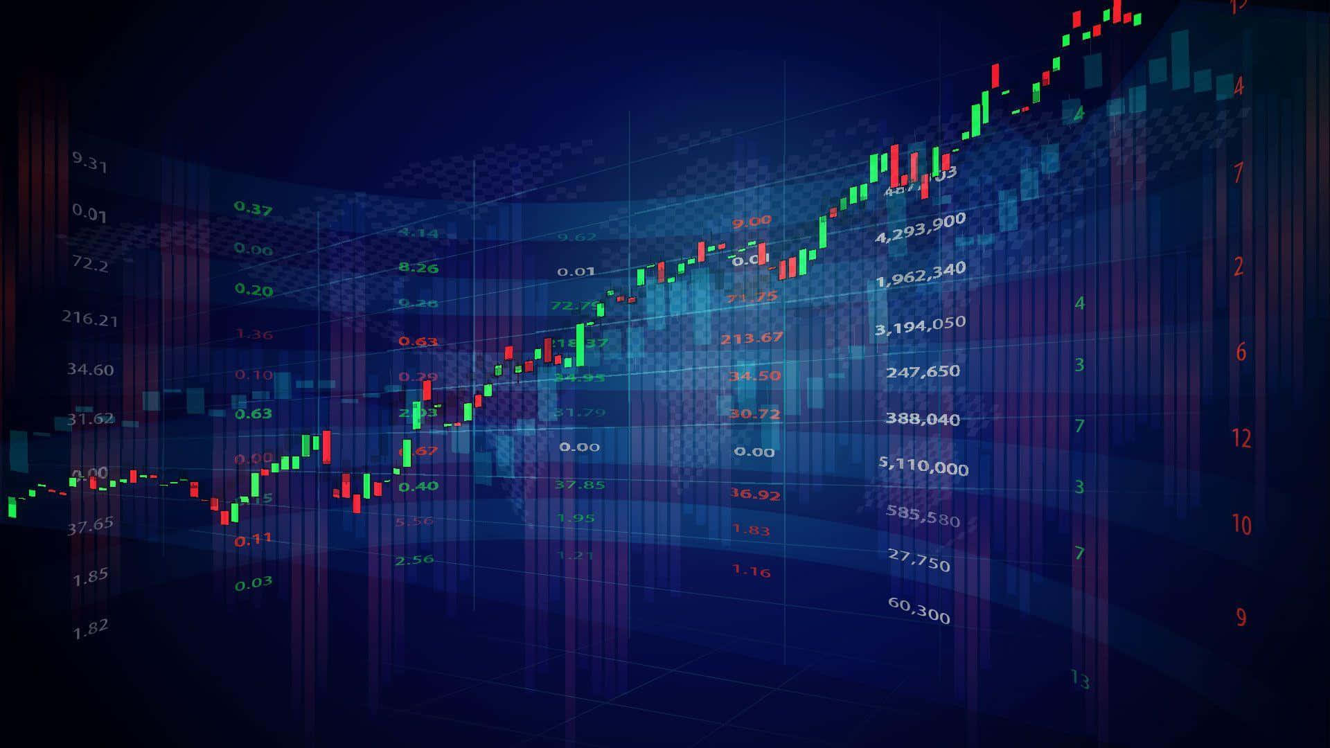 Download Stock Market Candlestick Chart Growth Wallpaper