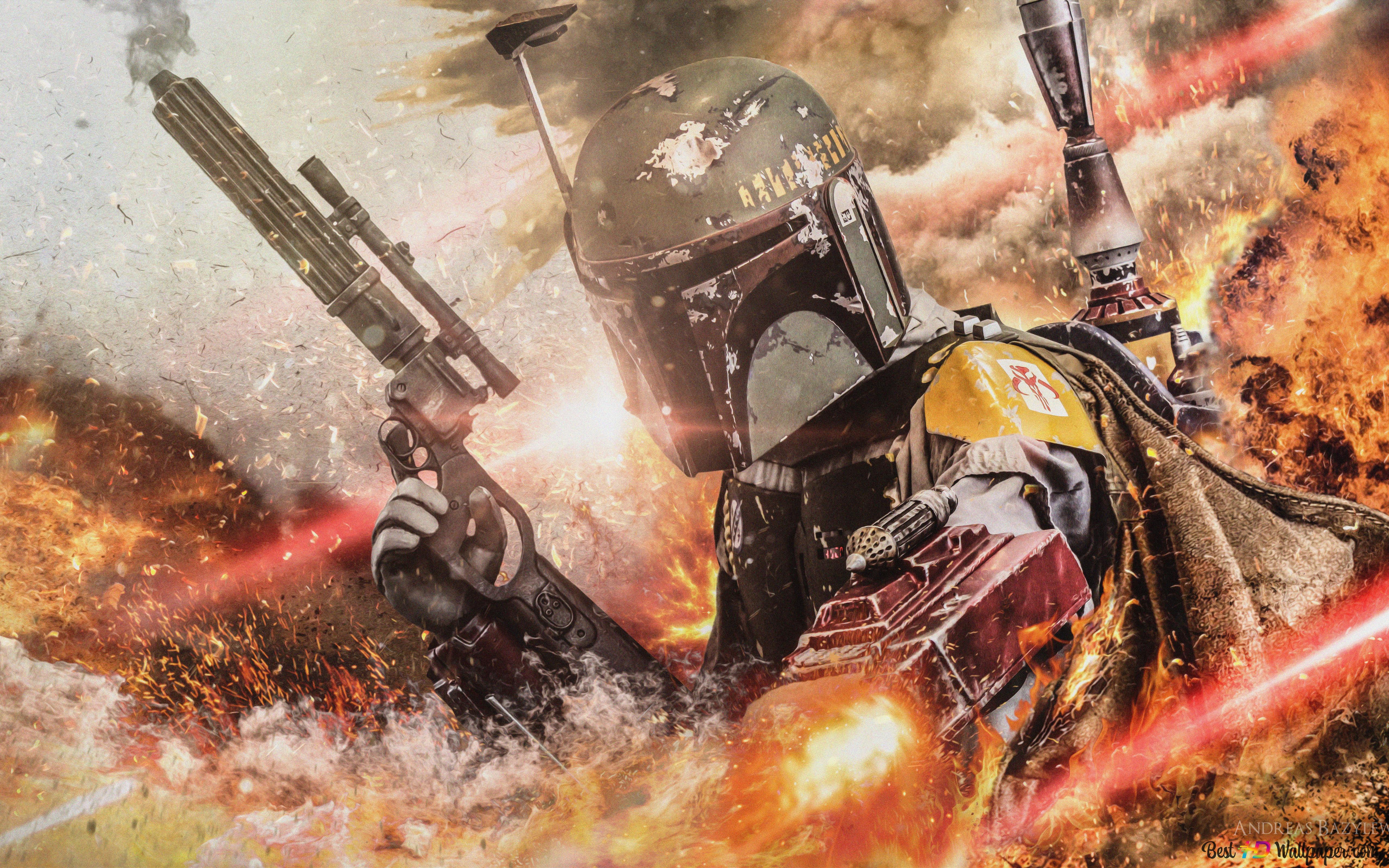 Star wars hunter 6K wallpaper download