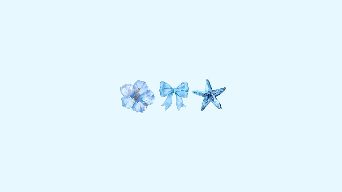 Blue bow wallpaper