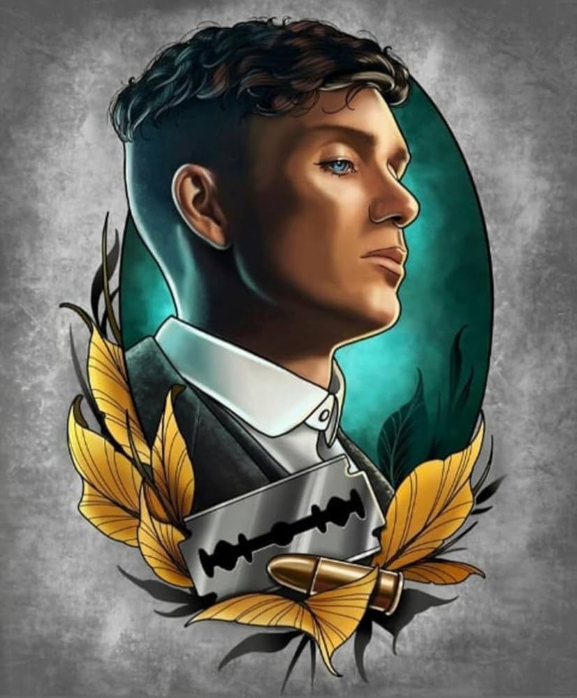 Thomas Shelby MDF Wall Art Peaky Blinders Graffiti Print MDF Portrait Of Tommy Shelby Art Picture (24x30cm, Thomas Shelby 2), Buy Online At Best Price In KSA Is Now Amazon.sa: Home