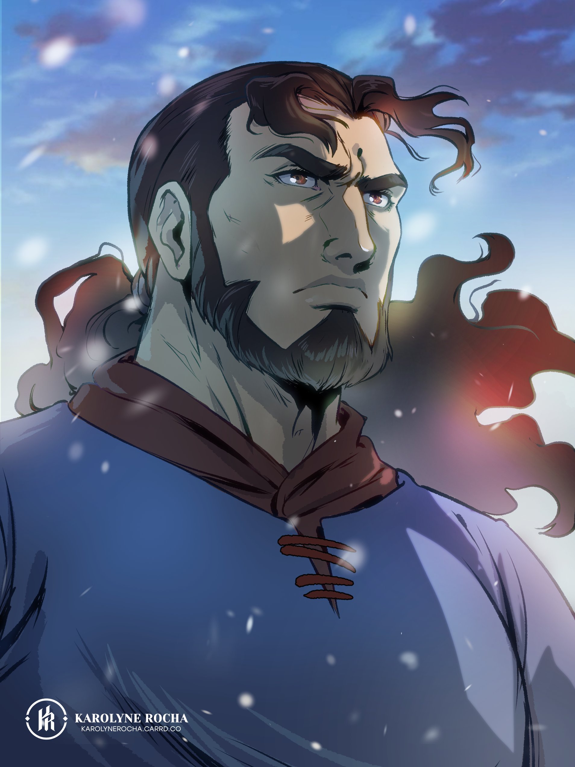 Karolyne Rocha ✧ Art (Waitlist OPEN) Thors of Vinland Saga # thors #vinlandsaga #vinlandsagaanime #MakotoYukimura #timelapse