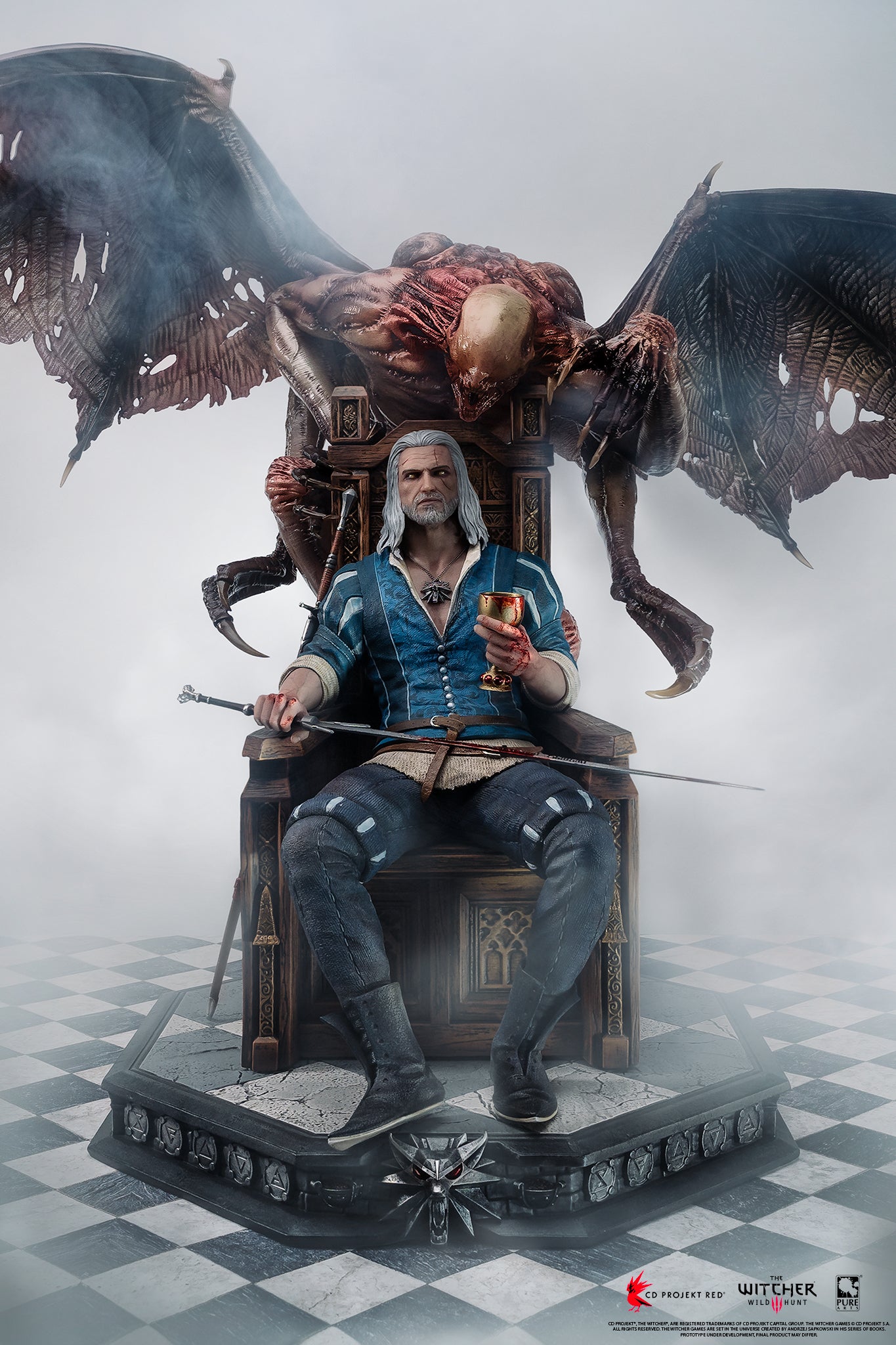 The Witcher 3: Wild Hunt Geralt 1 4 Scale Deluxe Statue Exclusive Edition