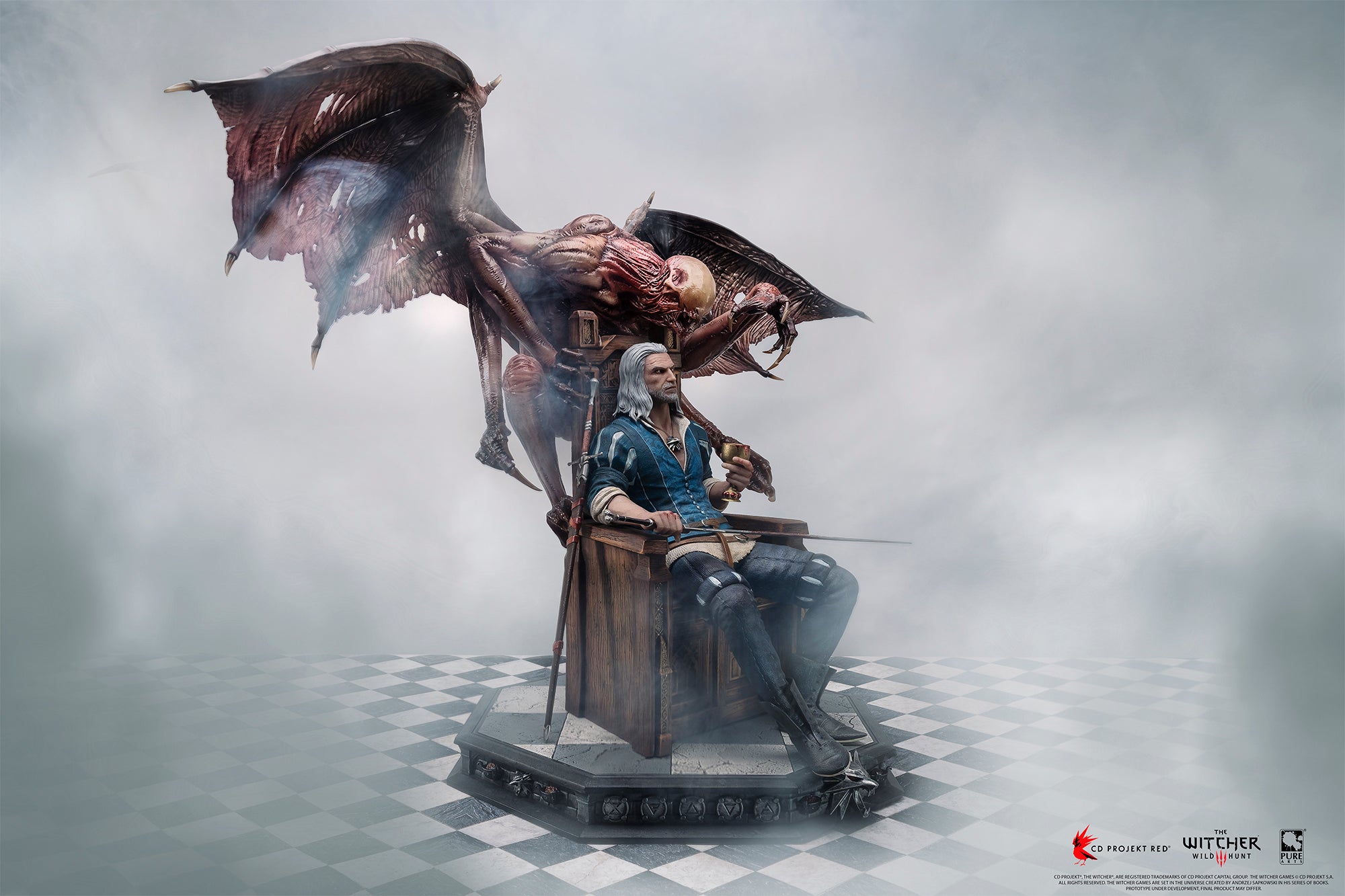 The Witcher 3: Wild Hunt & Wine Geralt 1 4 Scale Deluxe Statue Exclusive Edition