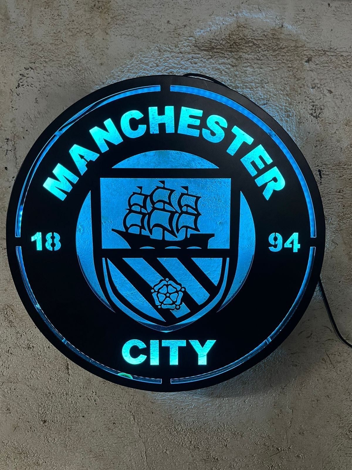 Metal Black Manchester City Logo Sign Board At ₹ 2000 Piece In Mumbai