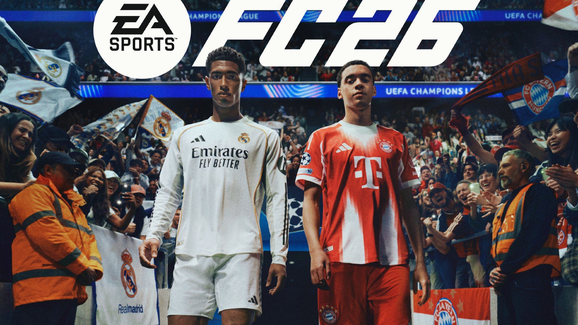 Jude Bellingham, Jamal Musiala Both Share the PS5 FC 26 Standard Cover