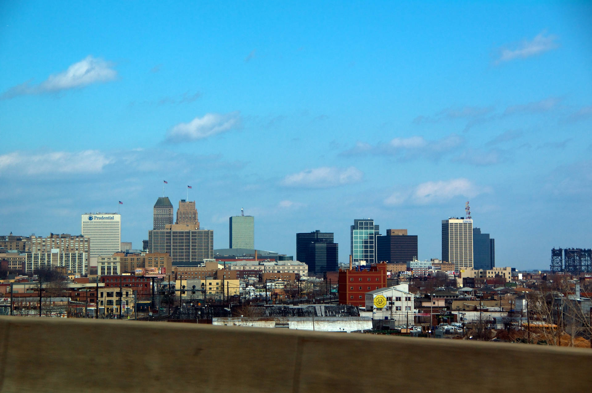 Download Skyline Of Downtown Newark New Jersey Wallpaper
