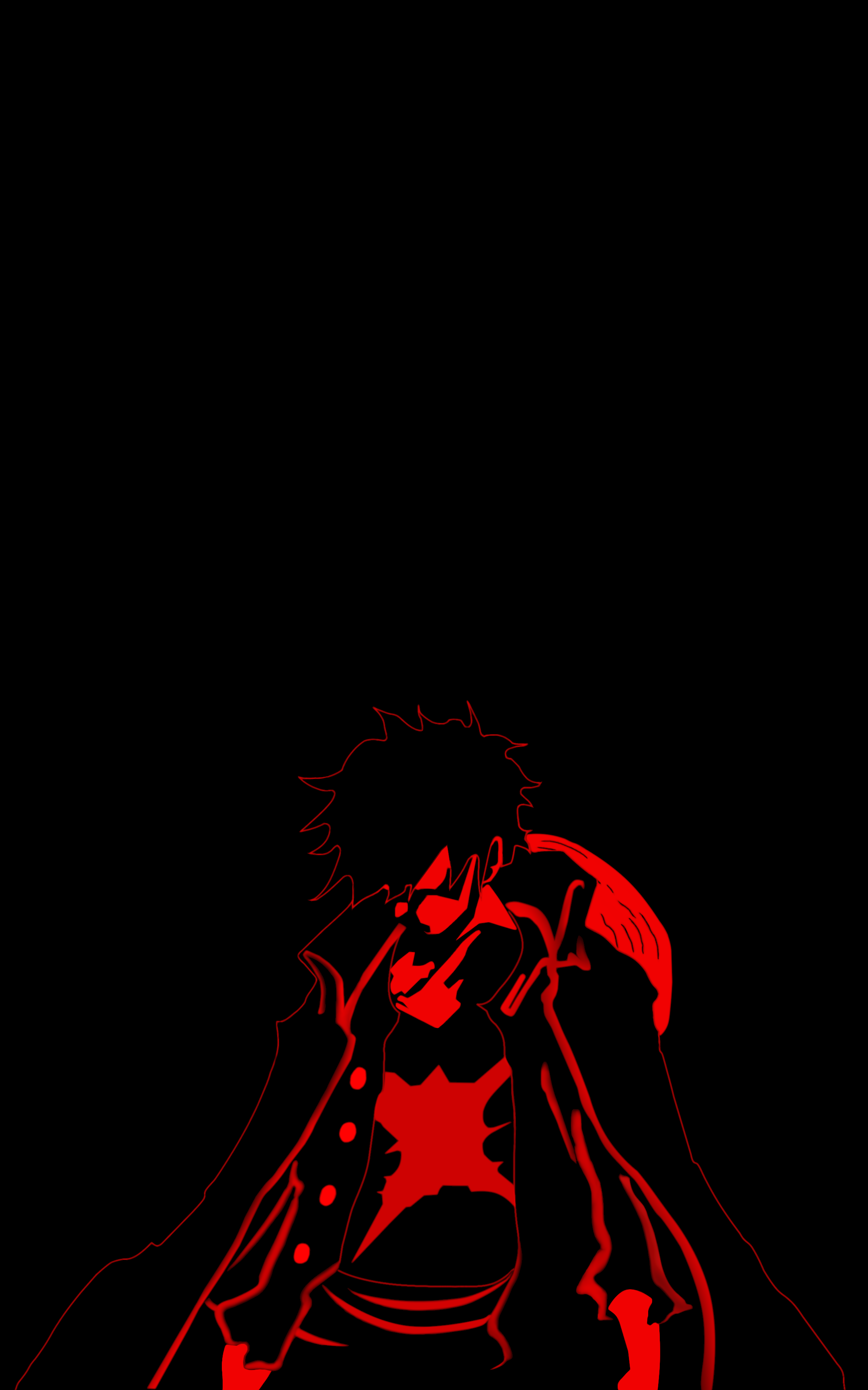 Made A Panel Of Luffy From Chapter 1010 Into A Minimalist Lockscreen Wallpaper Background