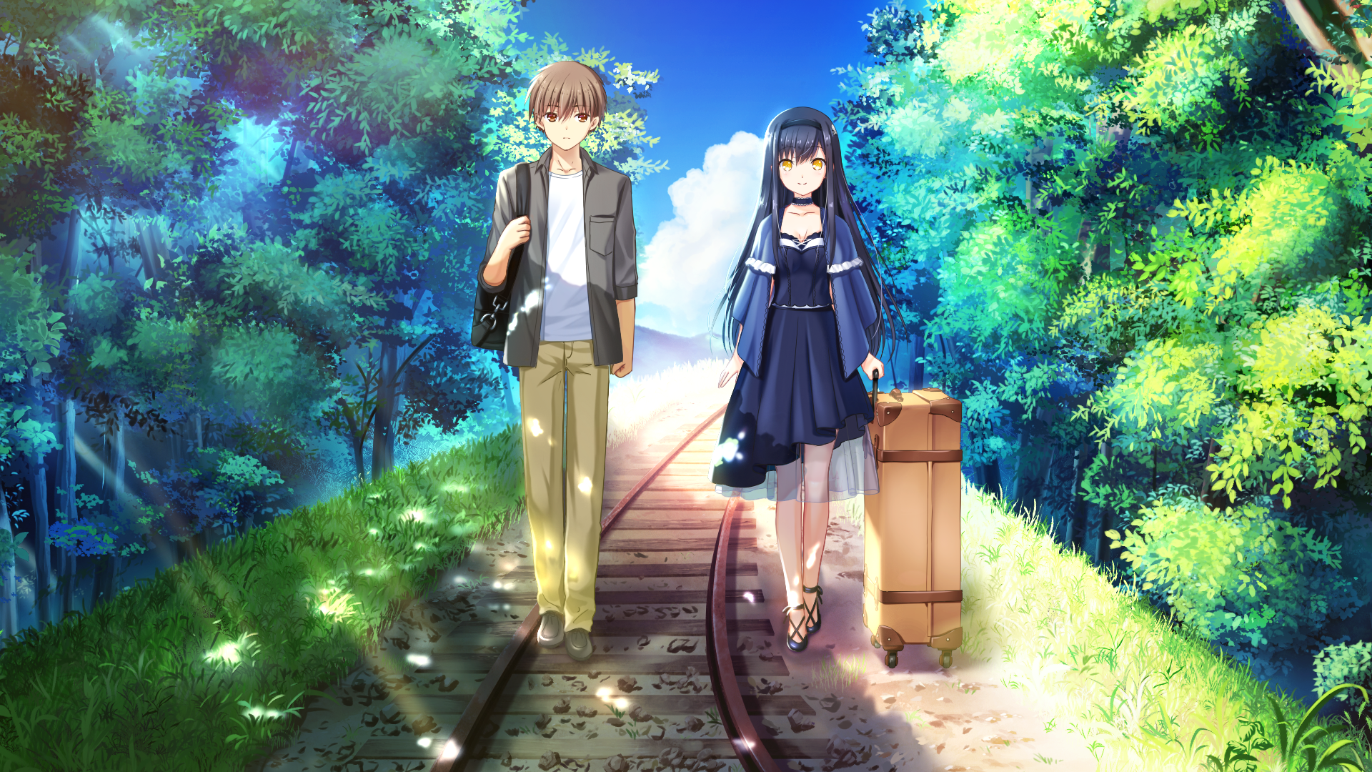 Download Hukushima Kamome Anime Summer Pockets HD Wallpaper