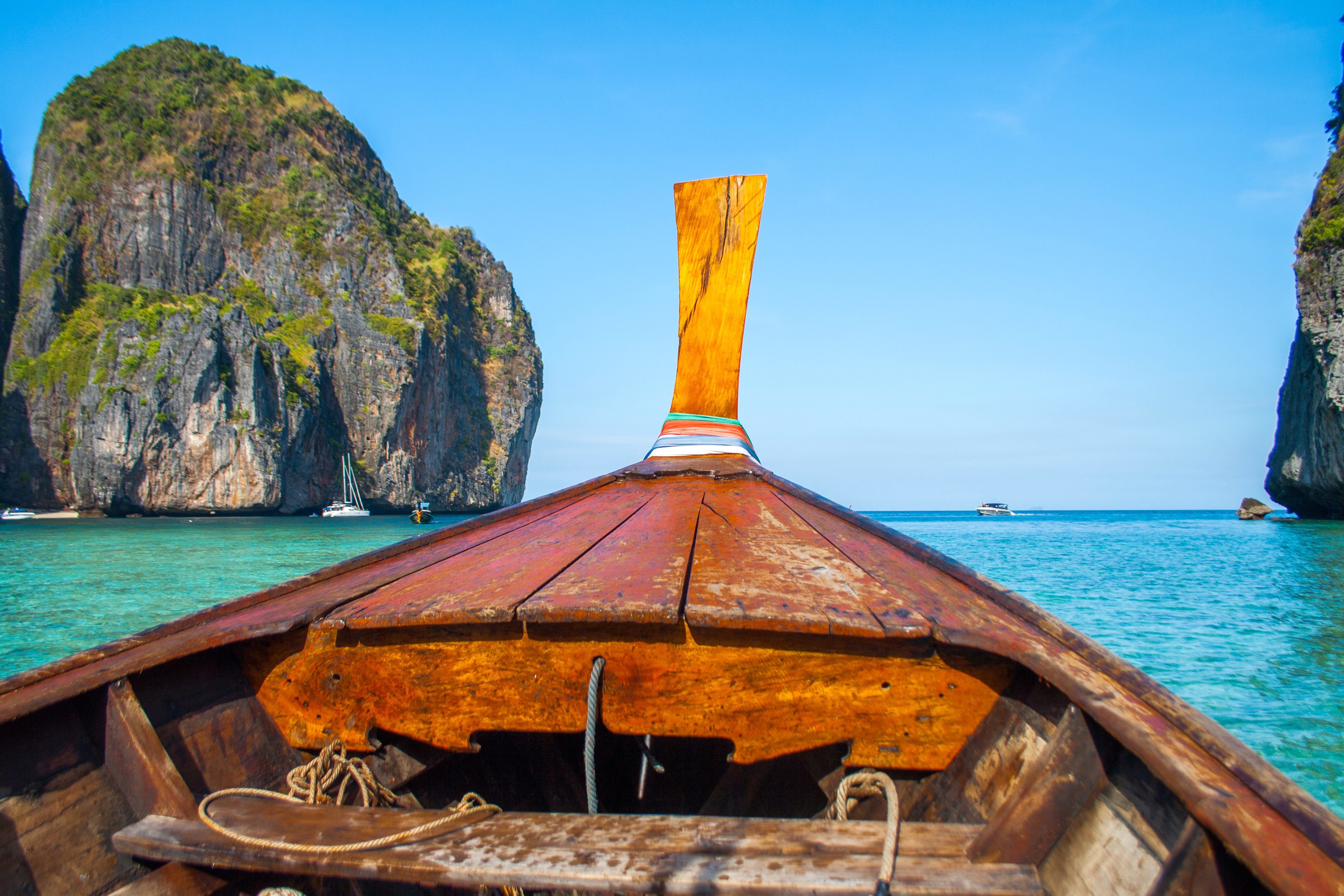 Free picture: tropical, island, summer, boat, water, ocean