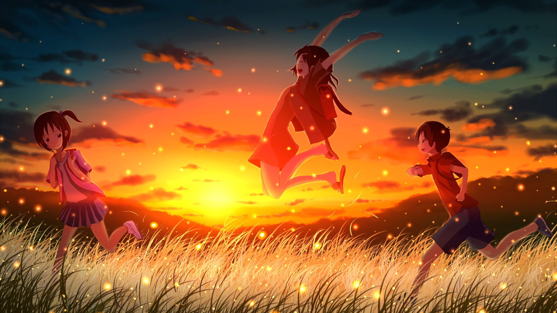 Firefly Summer beautiful anime wallpaper Wallpaper Download Summer beautiful anime wallpaper Wallpaper Wallpaper Site