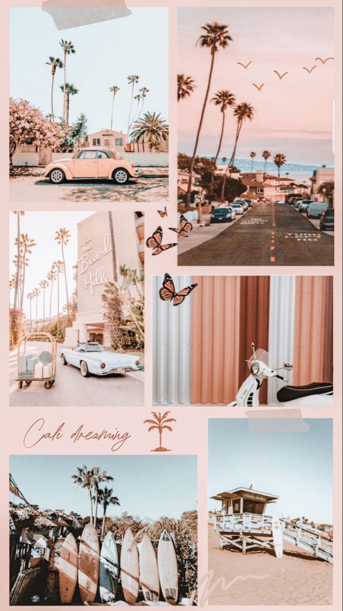 California Moodboard aesthetic