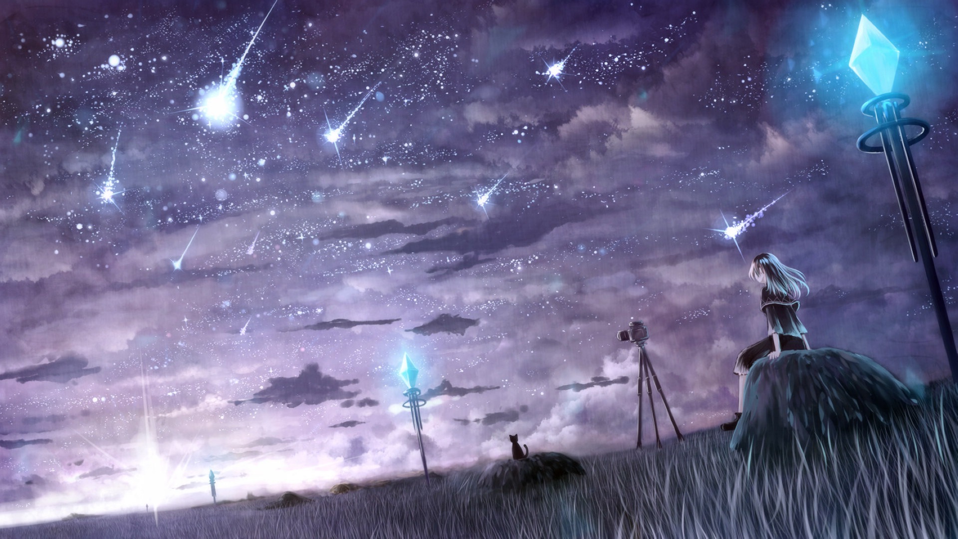 Firefly Summer beautiful anime wallpaper Wallpaper Download Summer beautiful anime wallpaper Wallpaper Wallpaper Site