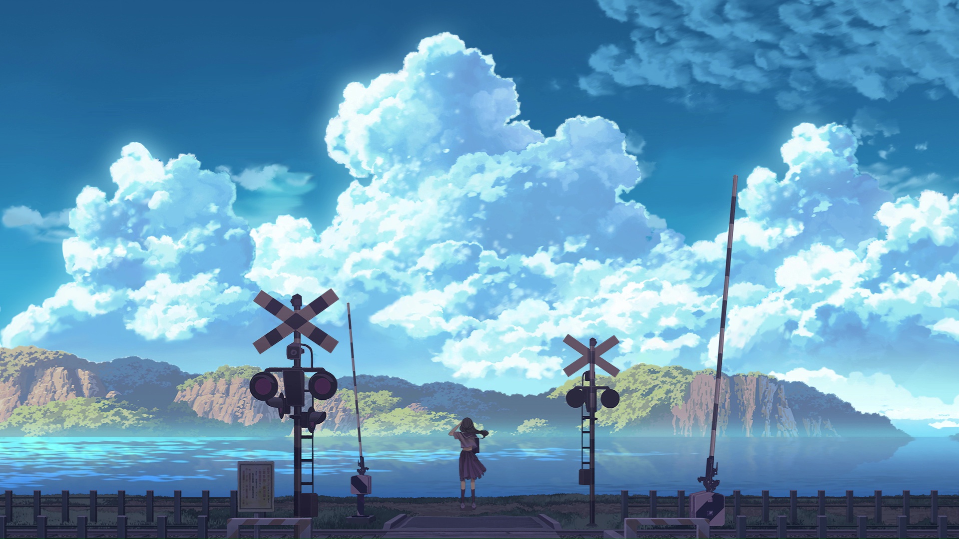 Animated summer girl Live Wallpaper
