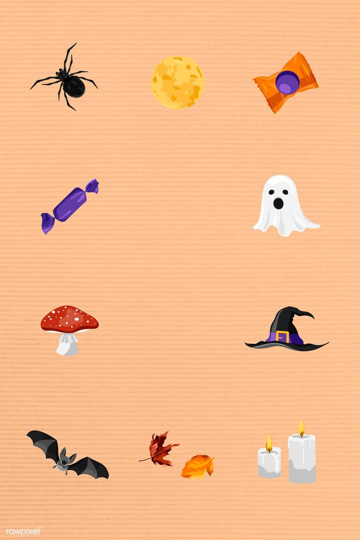 Download premium vector of Halloween elements frame on pastel orange background vector by Aew about frame, moon, pattern, design, and horror 1204672