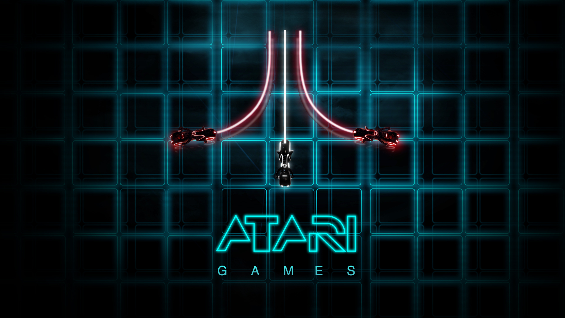 Download Neon TRON: Legacy Video Game Atari HD Wallpaper