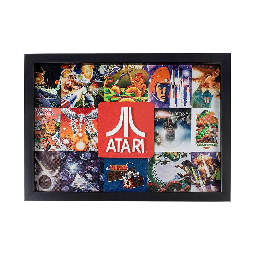 Official Atari 3D Gaming Wall Art, Authentic Atari Legends Collection for Gaming Setup, Gaming Wallpaper, Gaming Room Decor and Gaming Wall Stickers