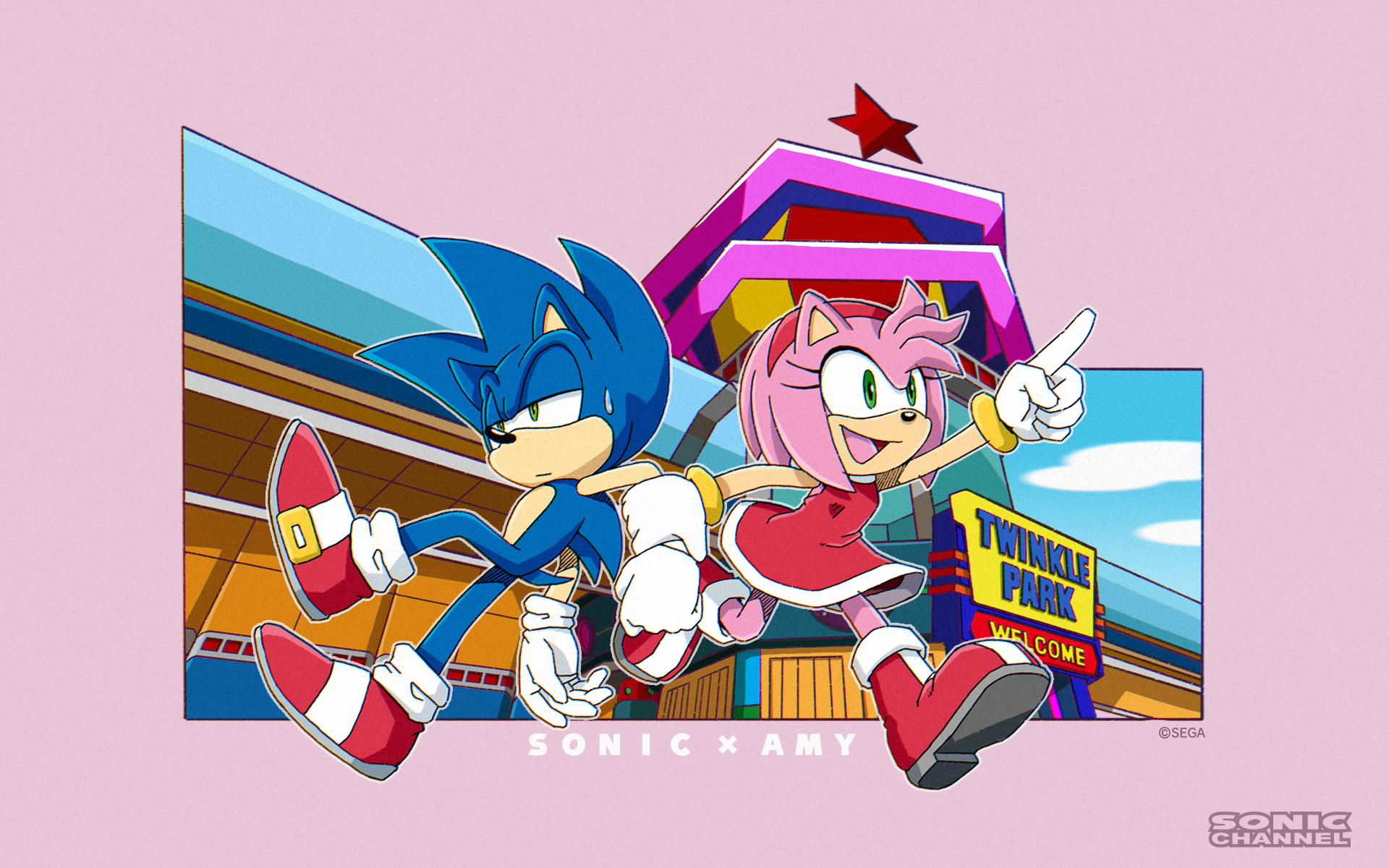 Sonic Channel Wallpaper Cover Story: Sonic & Amy (March 2021)