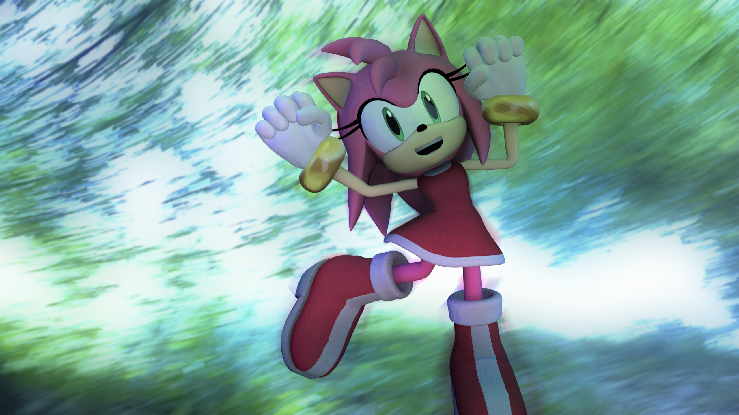 Download Amy Rose Video Game Sonic The Hedgehog HD Wallpaper By Light Rock