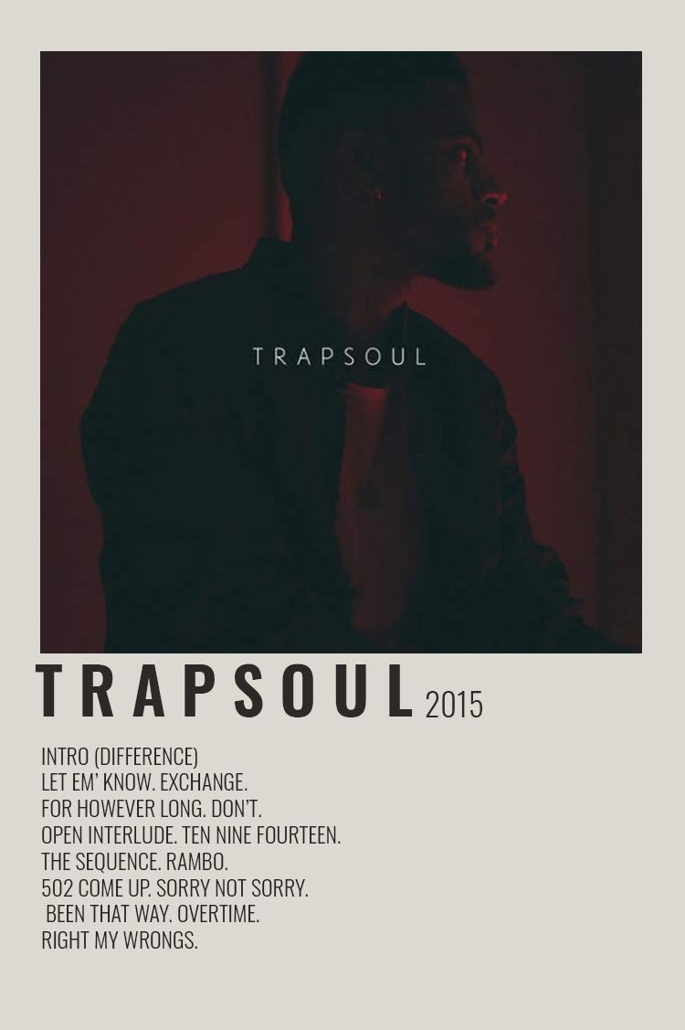 Bryson Tiller T R A P S O U L Poster