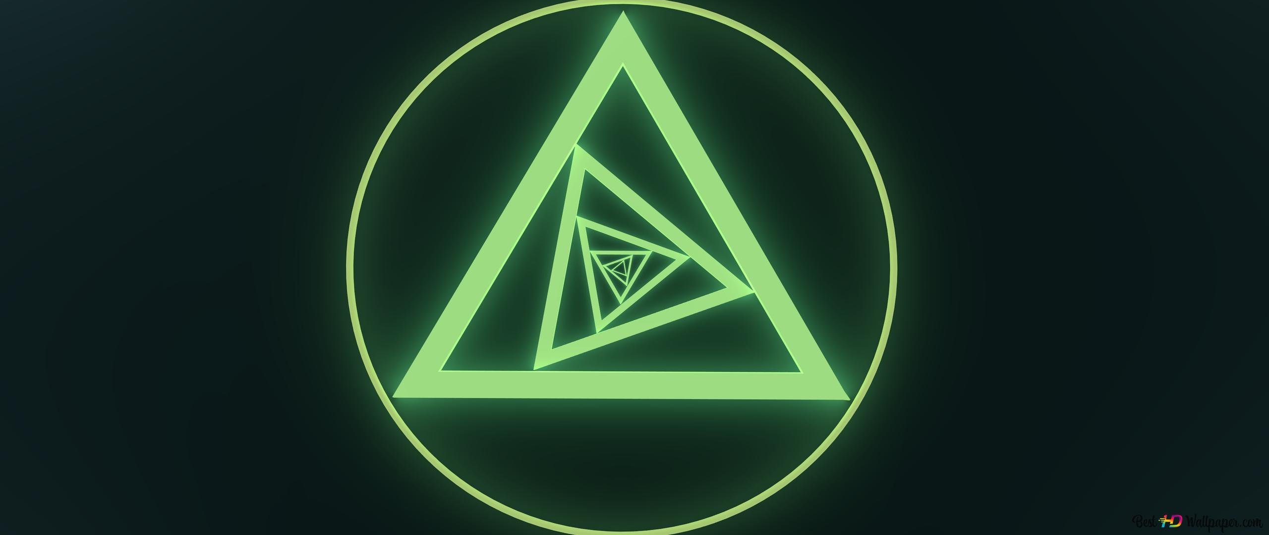 Triangle within triangle 4K wallpaper download