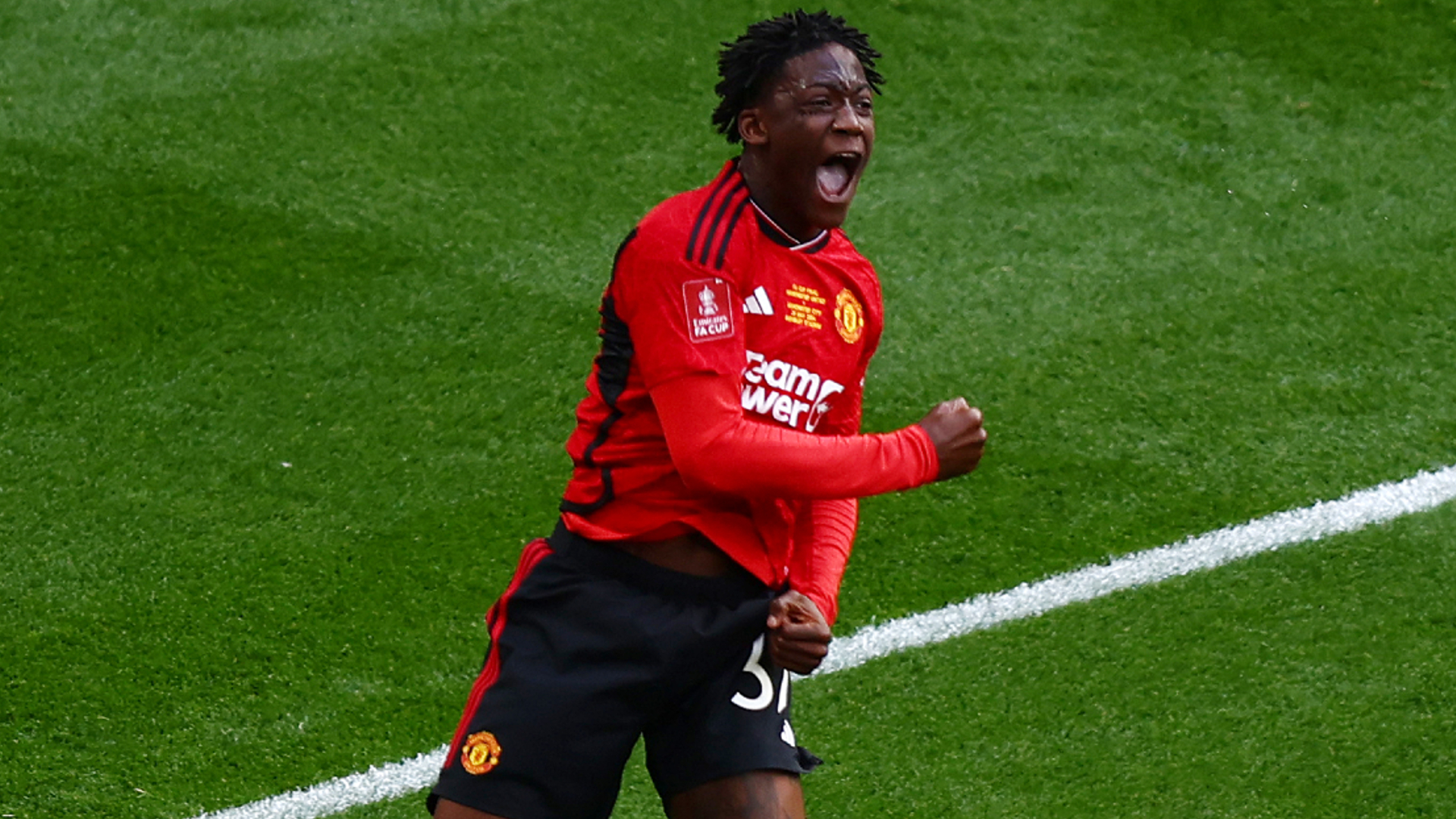 Sporty.com. Manchester City 1 2 Manchester United: Garnacho And Mainoo Fire Red Devils To FA Cup Glory