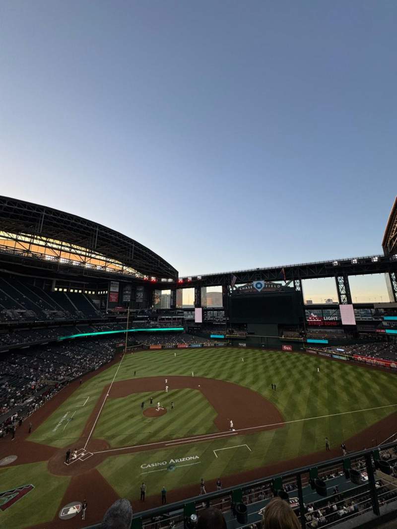 Chase field, level 5, Reserve Level, home of Arizona Diamondbacks