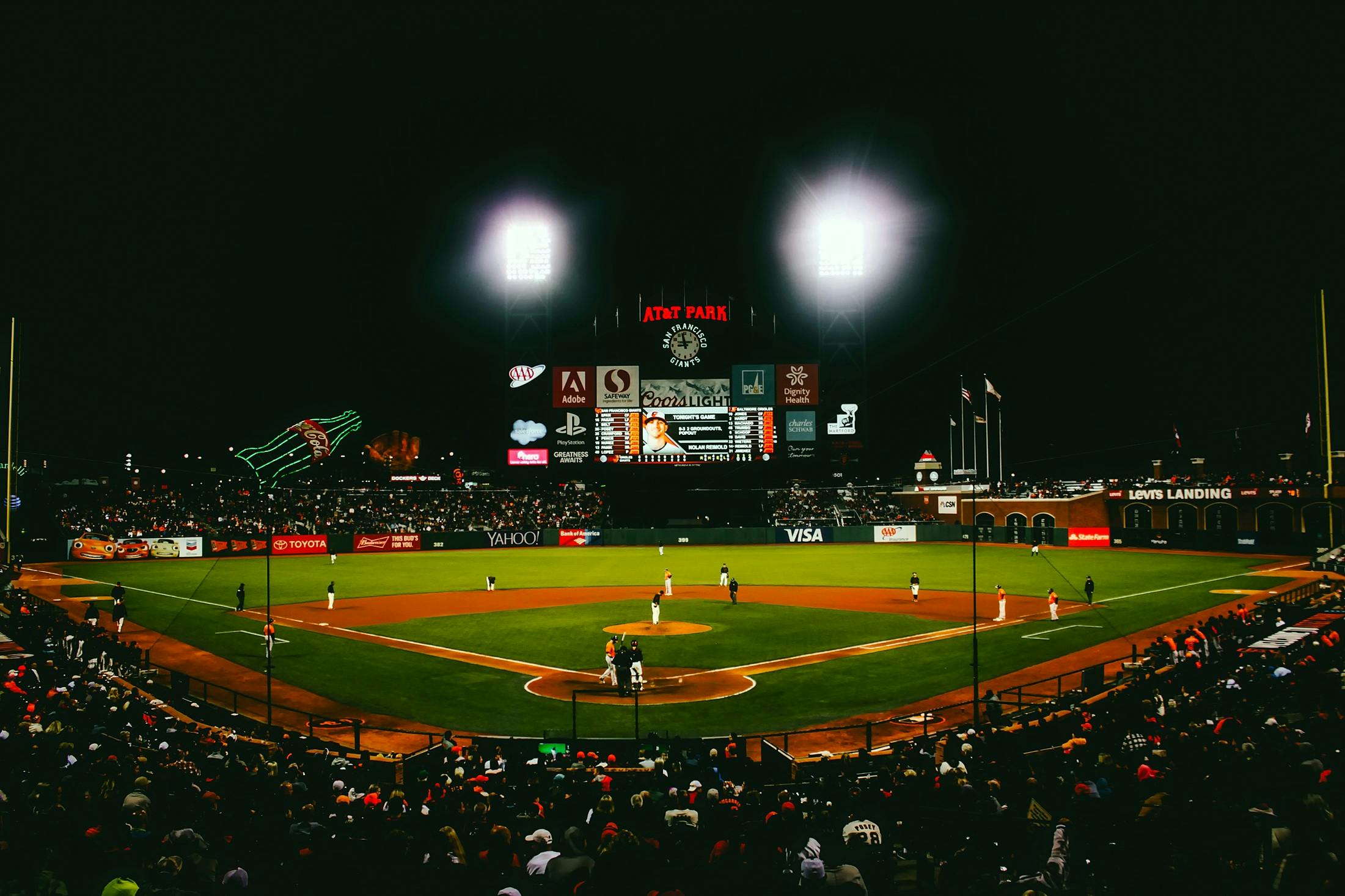 Baseball Player Playing in Baseball Stadium · Free