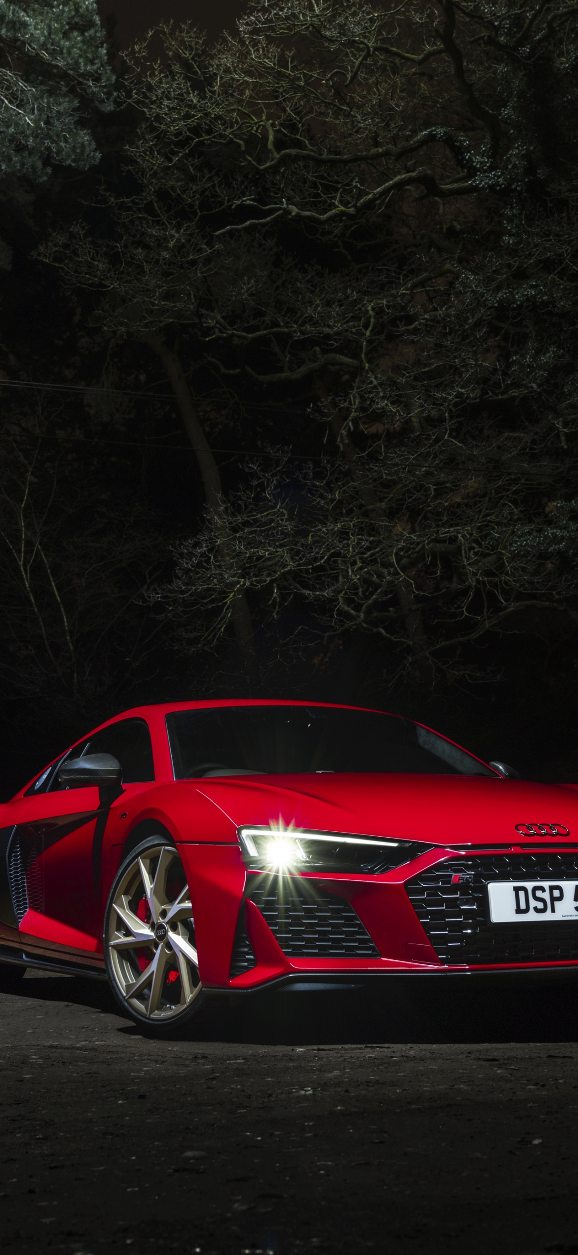 Audi R8 V10 performance RWD Wallpaper 4K, Supercar, 2022, Night
