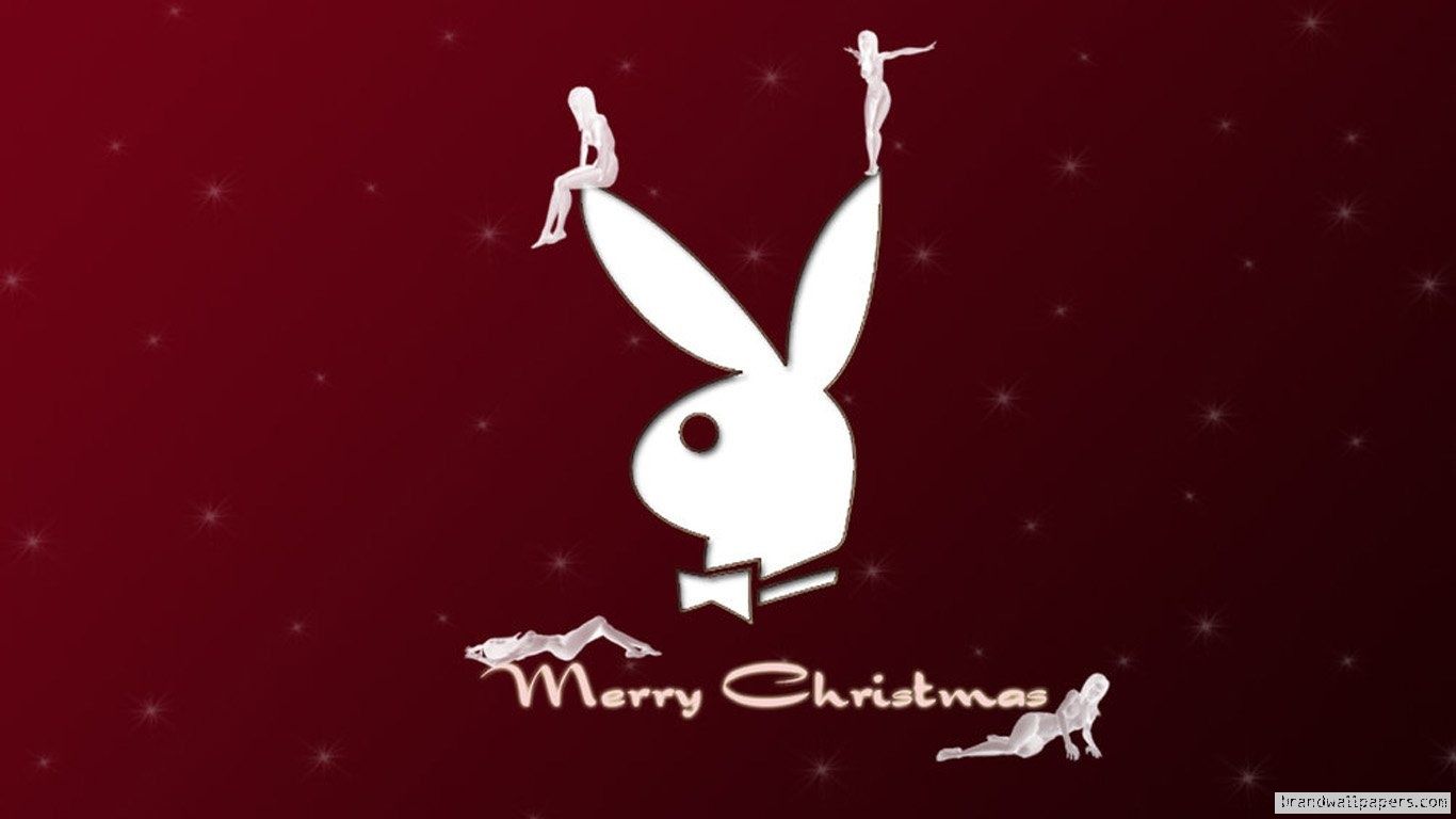 Download Best Playboy Logo Merry Christmas Wallpaper Full HD