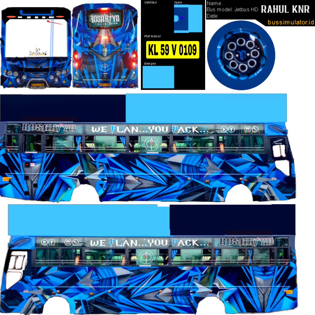 Skin ideas. bus simulator indonesia skin kerala hd, star bus, bus skin design