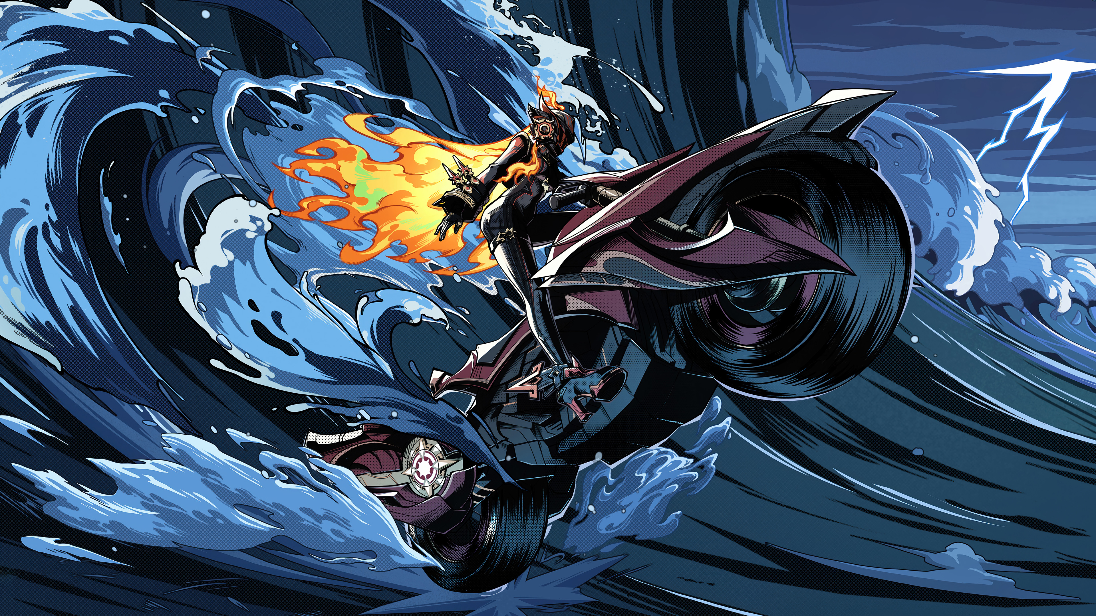 Mavuika Motorcycle Genshin Impact Wallpaper 4K HD PC c