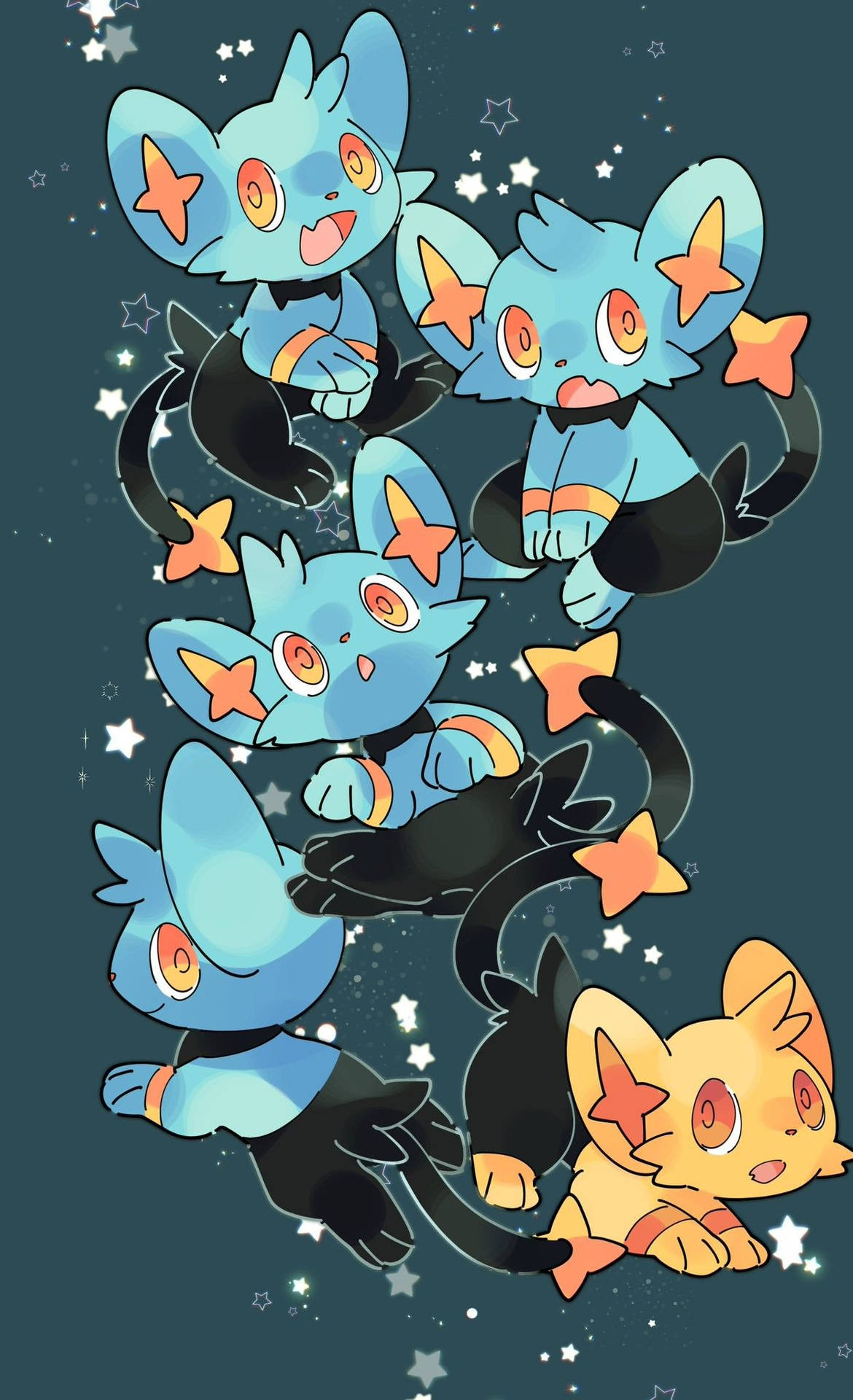 Download Shinx Shiny Many Wallpaper