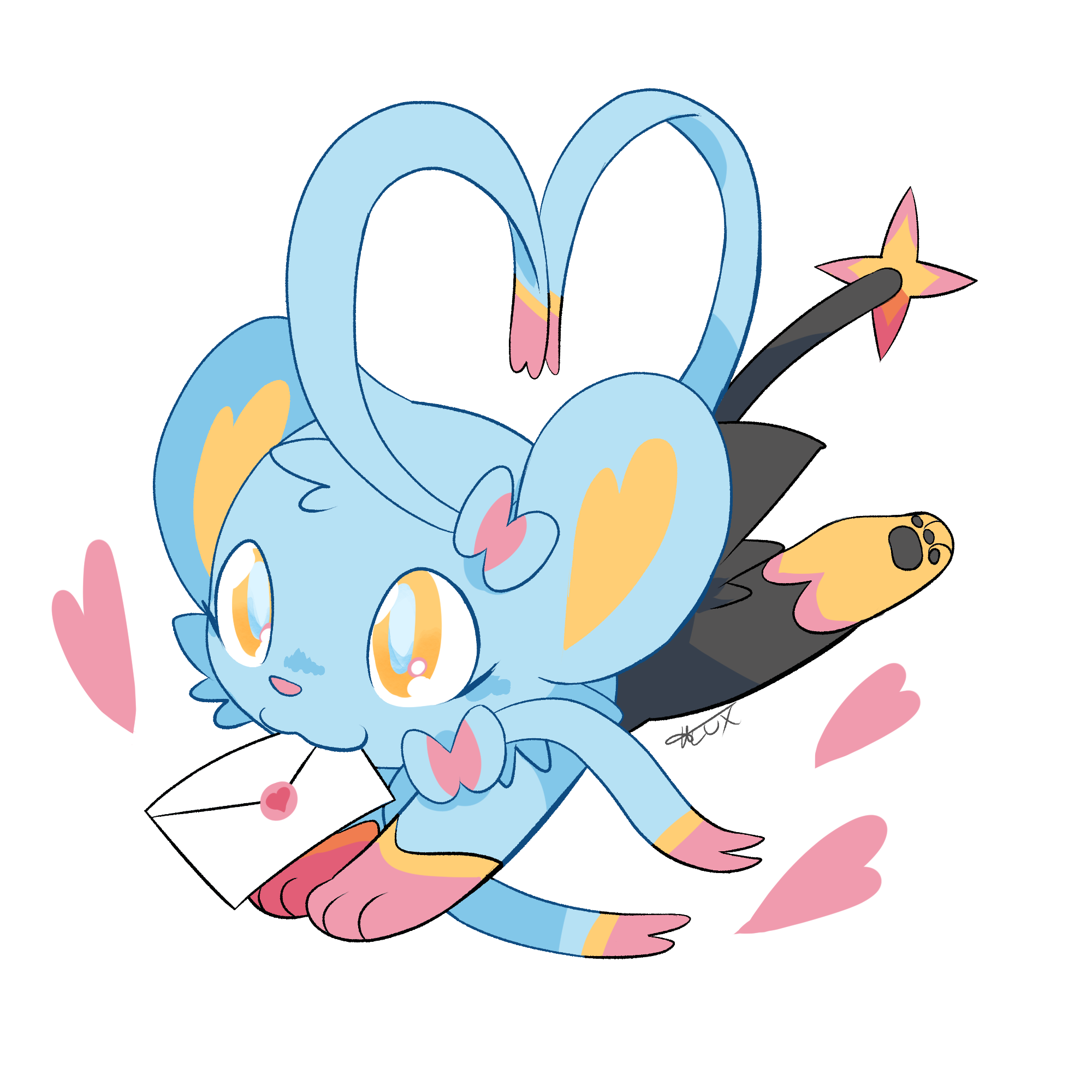 Pokemon Fusion! Shinx and Sylveon! by TheOTHERLuxray on Newgrounds