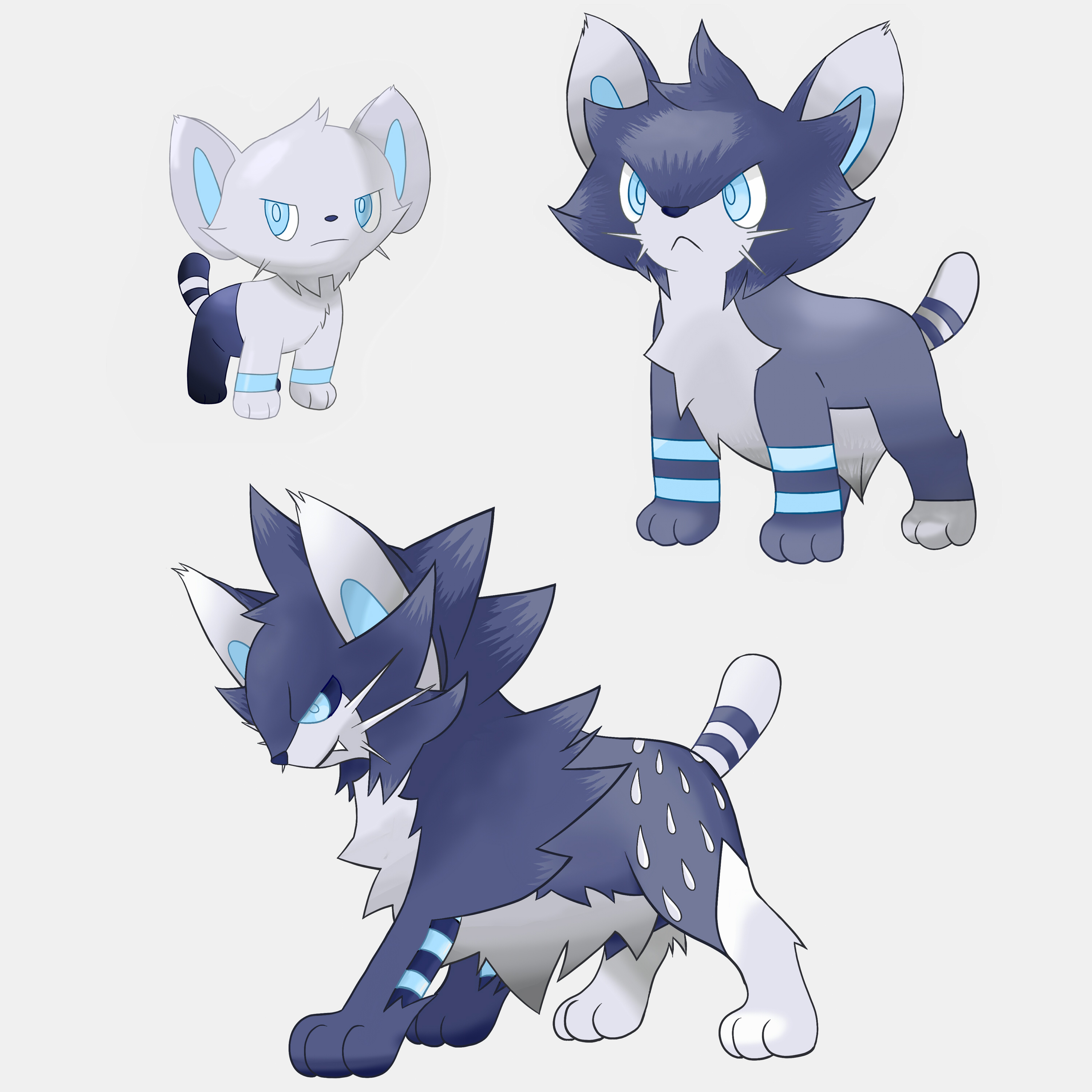 OC Regional Variant Shinx And Luxio And A Cross Generational Evolution Of Luxray That Only Evolves From A Female Regional Variant Luxio