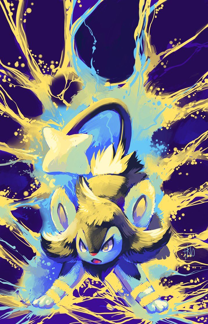 Luxio used Discharge. Pokemon art, Pokemon shinx, Pokemon