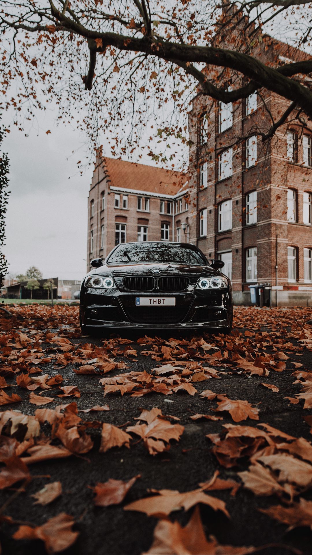 Download wallpaper 1080x1920 bmw m3, bmw, car, black, front view, autumn samsung galaxy s4, s5, note, sony xperia z, z1, z2, z3, htc one, lenovo vibe HD background