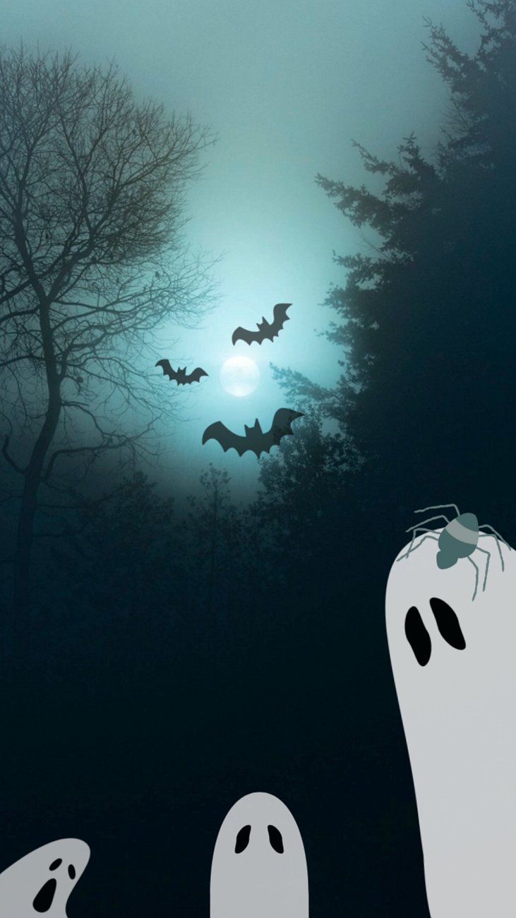 Aesthetic Halloween dark iPhone wallpaper